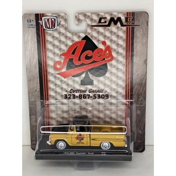 M2 Machines 1:64 GMC Fleetside Truck 1959 yellow